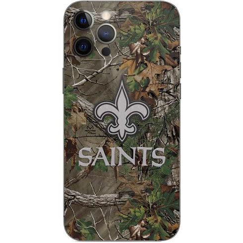 NFL New Orleans Saints Realtree Xtra Green Camo iPhone 12 Pro Max Skin